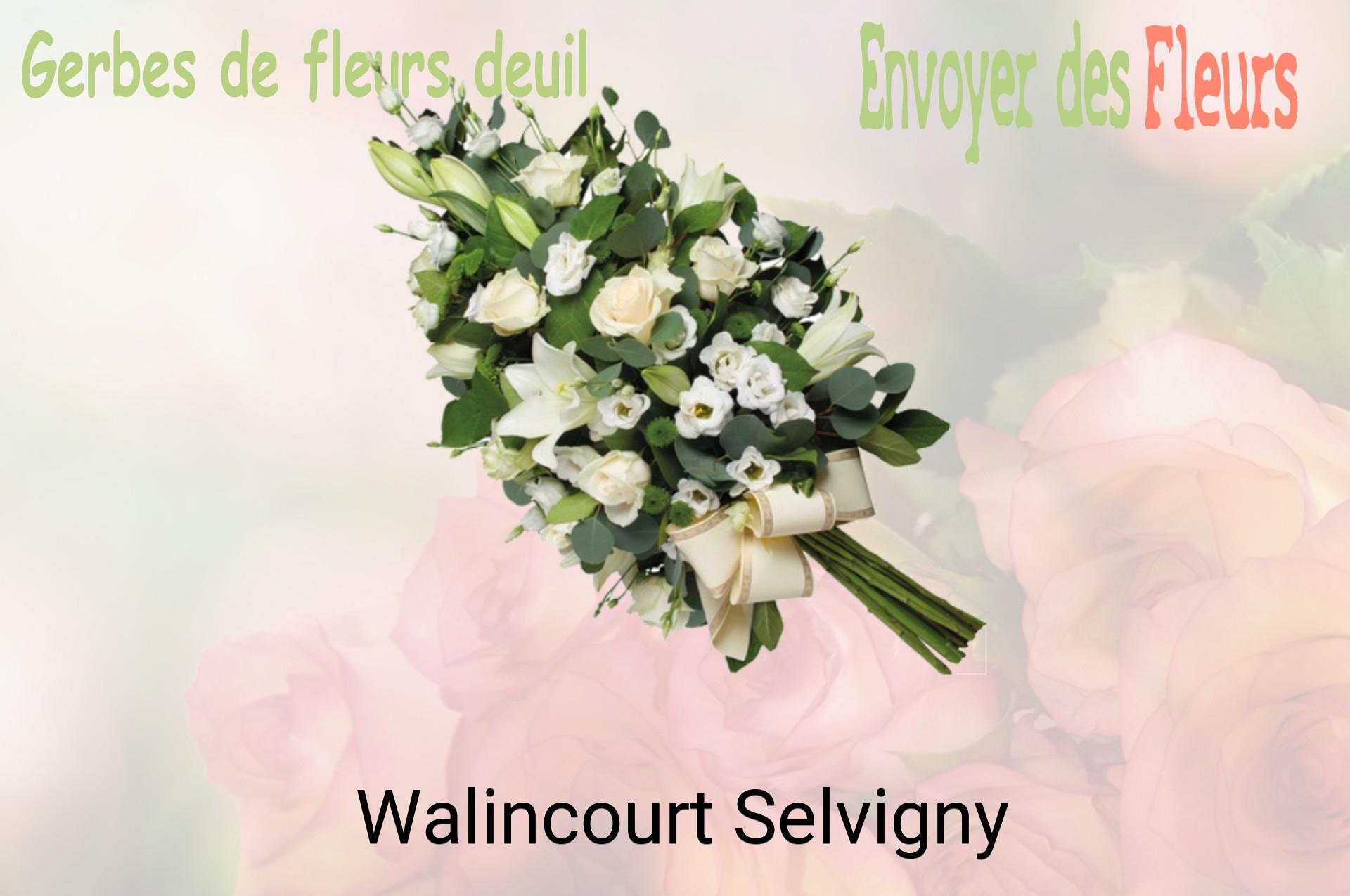Gerbe de fleurs de deuil livrée à Walincourt-Selvigny